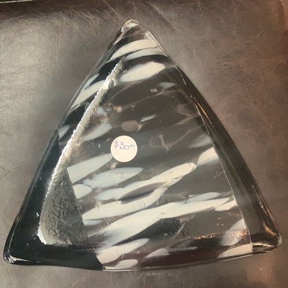 Handmade Decorative Fused Glass Tray - Picture 2 of 3